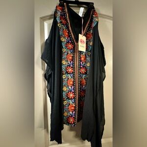 NWT SWIM COVER UP. CAN USE AS SHIRT ALSO